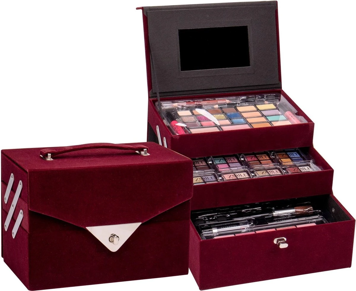 Schminkkoffer Beauty Case Velvety Set 74 Teilig 1 Schminkkoffer Beauty Case Velvety Set 74 Teilig